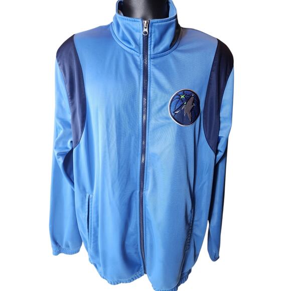 NBA Minnesota Timberwolves G-III Sports by Carl Banks Large Zip Track Jacket - Picture 8 of 16